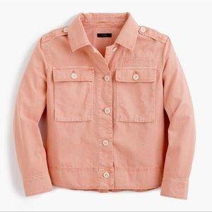 J. Crew Garment Dyed Safari Shirt Jacket